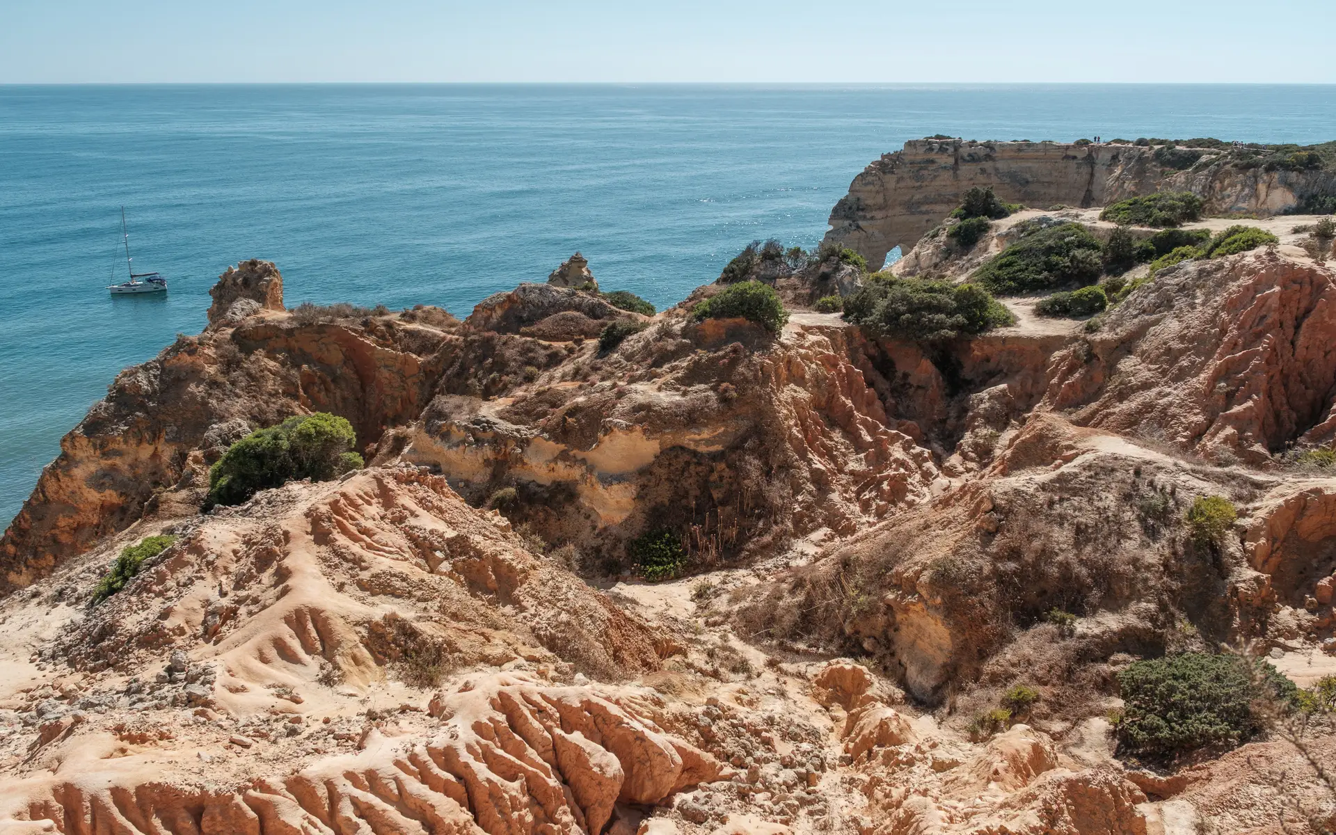 coastal trail on the Seven Hanging Valleys, Algarve